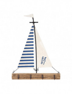 Velero cuelga llaves de madera y metal