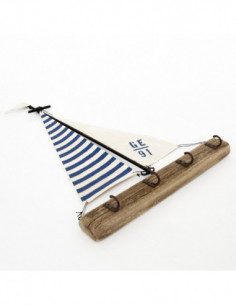 Velero cuelga llaves de madera y metal 2