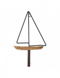 Velero perchero decorativo de pared