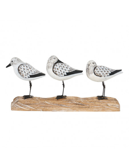 Pájaros en madera decoración de mesa