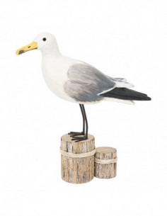 Gaviota marina de madera
