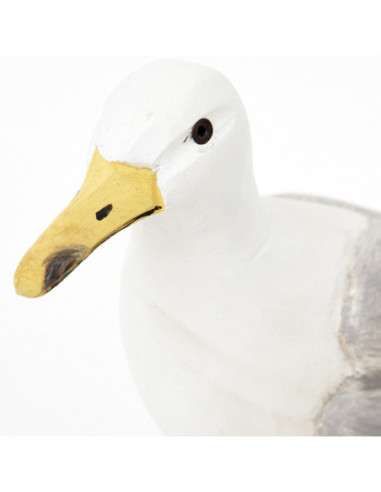 Gaviota marinera decoración con madera