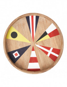 Bandeja banderas marítimas decoración