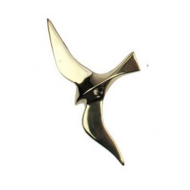 GAVIOTA VOLANDO EN LATÓN PULIDO PARA COLGAR 2