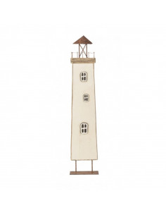 Faro decorativo marinero color blanco.