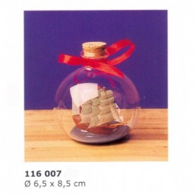 Velero bergantín en botella