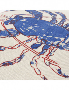 Cojín náutico langosta azul 2