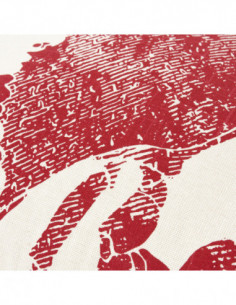 Cojín cangrejo rojo marino 2