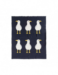 Manta náutica con gaviotas