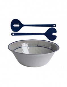 Ensaladera más cubiertos