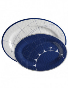 Set de 2 bandejas en melamina.