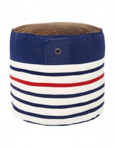 Puf a rayas marineras