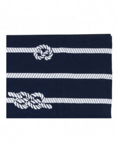 Manta reversible con nudos marineros 2