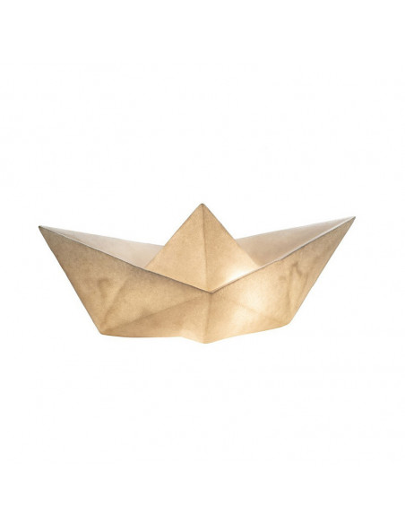 Lámpara en forma de barco de papel