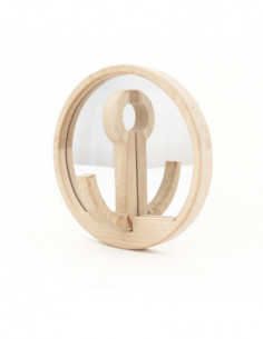 Espejo colgador de pared ancla de barco