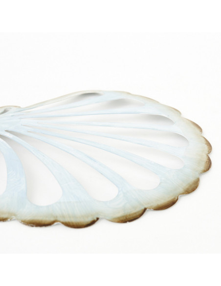 Colgante concha de mar blanca 