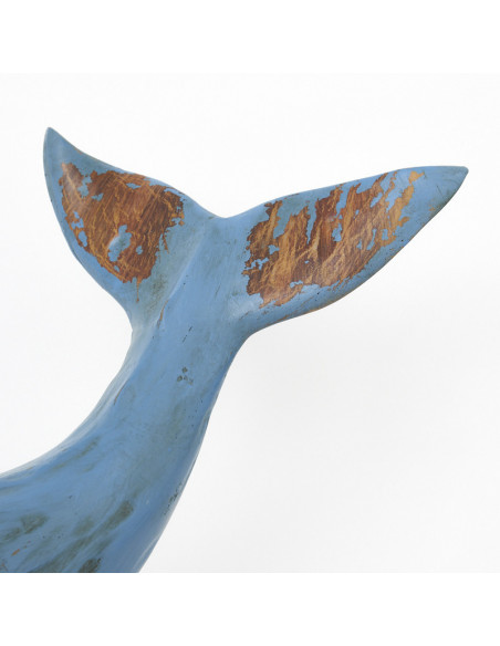 Figura ballena náutica en resina