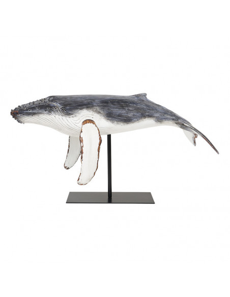 Figura ballena en resina y madera