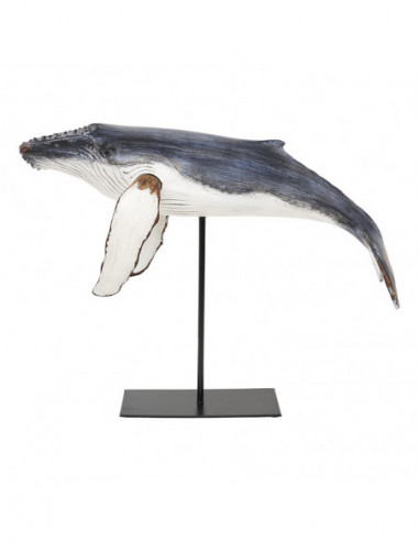 Figura ballena con peana madera