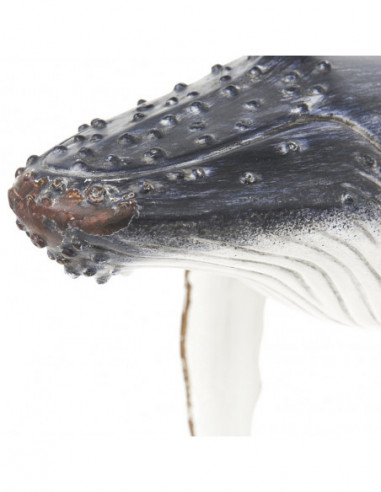 Ballena figura náutica decoración resina