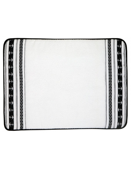 Alfombra de baño en blanco antideslizante