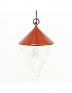 Lámpara metal envejecido decoración 2