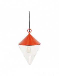 Lámpara de latón rojo para interior