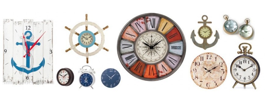 Relojes náuticos y relojes decorativos para la decoracion marinera